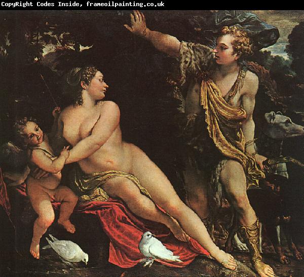 Annibale Carracci Venus, Adonis and Cupid